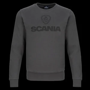 Scania Tröjor & Hoodies | Antracitgrå tröja med rund hals – herr