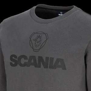 Scania Tröjor & Hoodies | Antracitgrå tröja med rund hals – herr