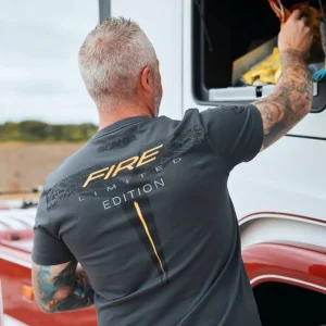 Scania T-shirts | Antracitgrå T-shirt Fire – Herr