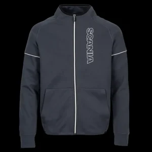 Scania Tröjor & Hoodies | Djupblå tröja med dragkedja – Herr