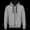 Scania Tröjor & Hoodies | Grå bashuvtröja med dragkedja – herr