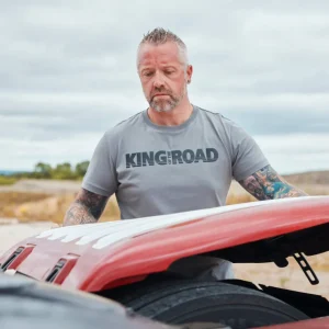 Scania T-shirts | Grå T-Shirt King Of The Road – Herr
