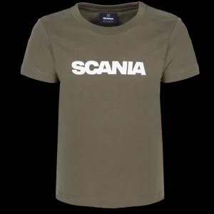 Scania Kläder | Grön t-shirt med ordmärke – barn