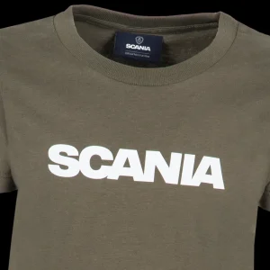 Scania Kläder | Grön t-shirt med ordmärke – barn