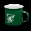 Scania Tillbehör Mat & Dryck | Grön vintagemugg i metall