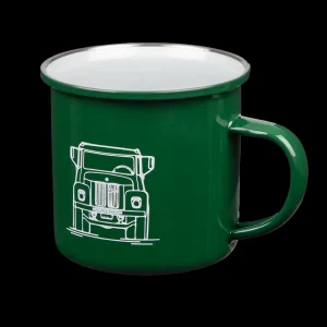 Scania Tillbehör Mat & Dryck | Grön vintagemugg i metall