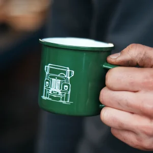 Scania Tillbehör Mat & Dryck | Grön vintagemugg i metall