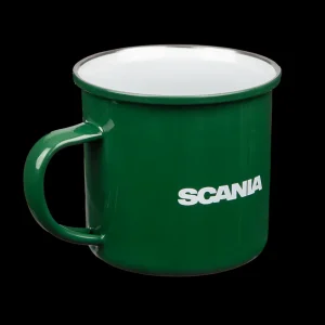 Scania Tillbehör Mat & Dryck | Grön vintagemugg i metall