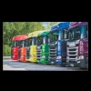 Scania Bäddset, Filtar & Handdukar | Handduk med lastbilar i regnbågens färger