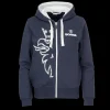 Scania Tröjor & Hoodies | Huvtröja Gripen med dragkedja Marinblå – Dam
