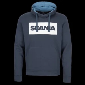 Scania Tröjor & Hoodies | Huvtröja i djupblå färg – Herr