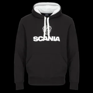 Scania Tröjor & Hoodies | Huvtröja logotyp Svart – Herr