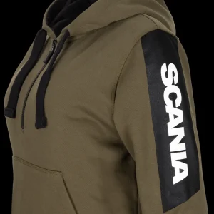 Scania Tröjor & Hoodies | Huvtröja Stripe 1/4 dragkedja – Dam