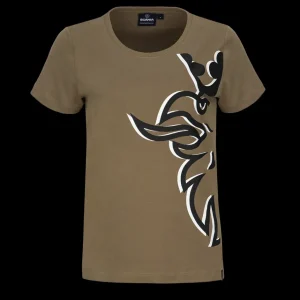 Scania T-shirts | Khakifärgad t-shirt ”duo” med Grand Griffin – dam