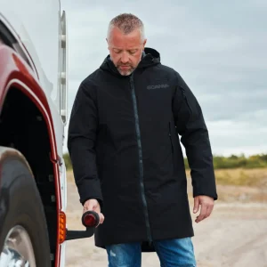 Scania Jackor & Västar | Klassisk svart parkas – Herrr