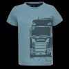 Scania Kläder | Ljusblå t-shirt med lastbilstryck – barn