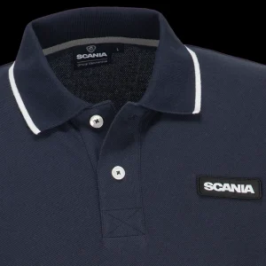 Scania Pikétröjor | Marinblå baspikétröja – herr
