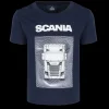 Scania Kläder | Marinblå t-shirt med lastbilstryck – barn