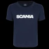 Scania Kläder | marinblå t-shirt med ordmärke – barn