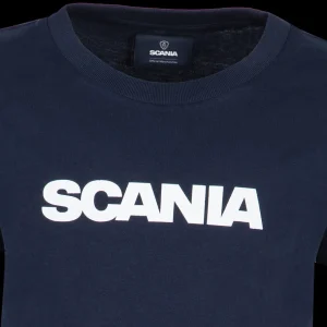 Scania Kläder | marinblå t-shirt med ordmärke – barn