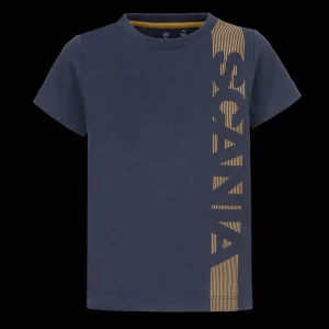 Scania Kläder | Marinblå t-shirt med vertikal rand – barn