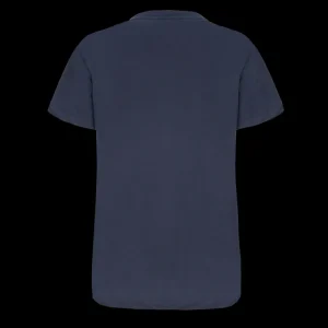 Scania T-shirts | Marinblå t-shirt med vertikal rand – dam