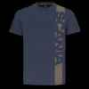 Scania T-shirts | Marinblå t-shirt med vertikal rand – herr