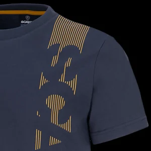 Scania T-shirts | Marinblå t-shirt med vertikal rand – herr
