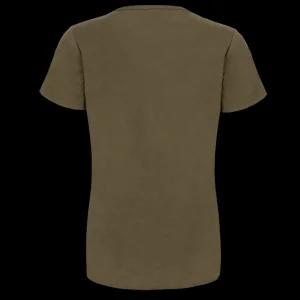 Scania T-shirts | Olivgrön t-shirt ”bas” med Wordmark – dam