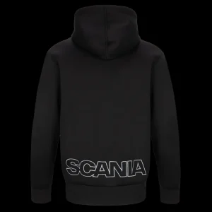 Scania Tröjor & Hoodies | Robust svart huvjacka med dragkedja – Herr