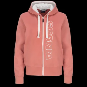 Scania Tröjor & Hoodies | Rosa bashuvtröja med dragkedja – dam