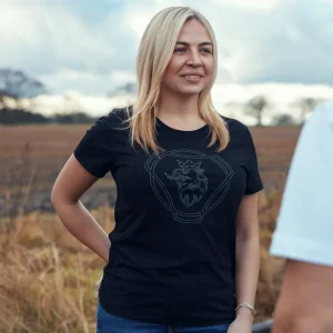 Scania T-shirts | Svart t-shirt med HD Symbol – dam