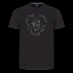 Scania T-shirts | Svart t-shirt med HD Symbol – herr