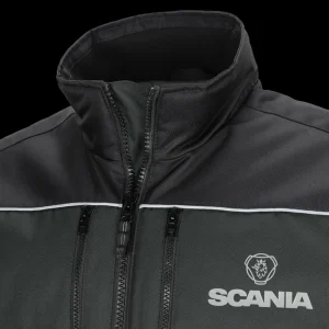 Scania Jackor & Västar | Tvåfärgad grå förarjacka V8 – Herr