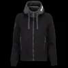 Scania Tröjor & Hoodies | Tvåfärgad svart huvtröja med dragkedja – Dam