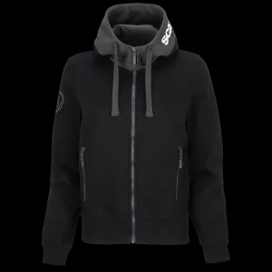 Scania Tröjor & Hoodies | Tvåfärgad svart huvtröja med dragkedja – Dam