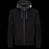 Scania Tröjor & Hoodies | Tvåfärgad svart huvtröja med dragkedja – Herr
