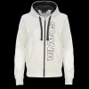 Scania Tröjor & Hoodies | Vit bashuvtröja med dragkedja – dam