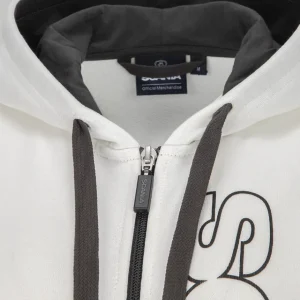 Scania Tröjor & Hoodies | Vit bashuvtröja med dragkedja – dam